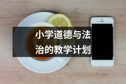 小学道德与法治的教学计划