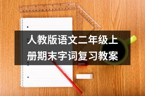 人教版语文二年级上册期末字词复习教案
