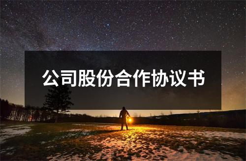 公司股份合作协议书