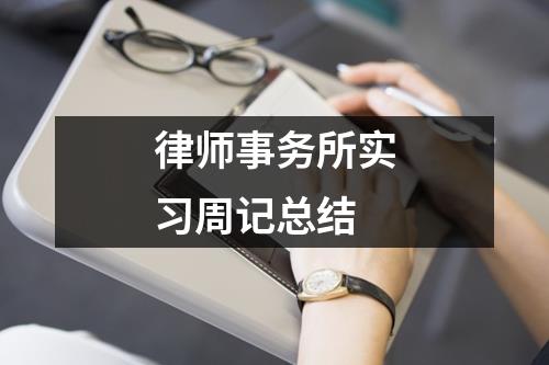 律师事务所实习周记总结