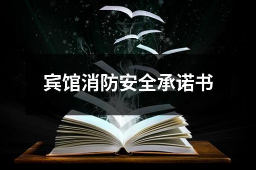 宾馆消防安全承诺书 - 59数据网