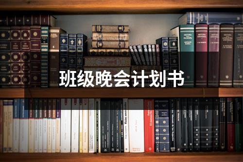 班级晚会计划书