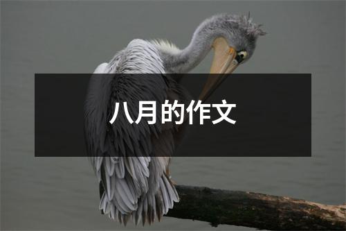八月的作文