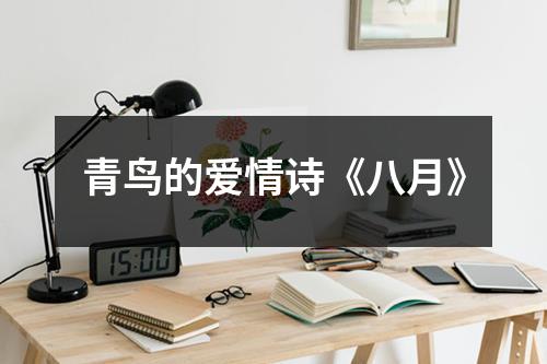 青鸟的爱情诗《八月》
